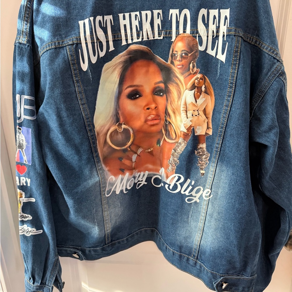 Mary J Blige Jean jacket